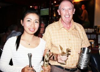 Gold medal winners: Pat Regan, right, and Yui Bietry.